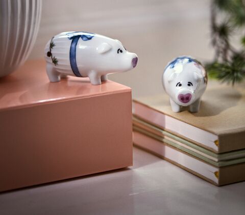 Hammershøi Jul gris porcelæn H 8 cm