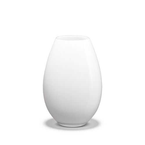 Holmegaard Cocoon vase hvid 20,5 cm