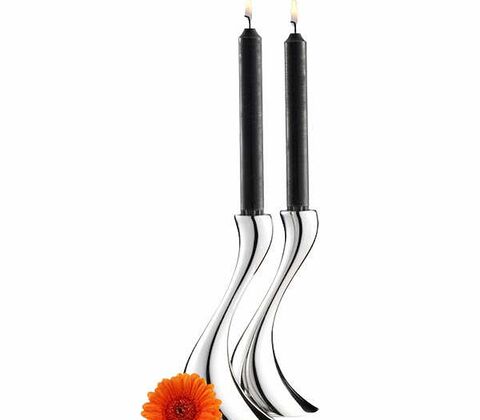 Georg Jensen Cobra lysestager mellem 2 stk.
