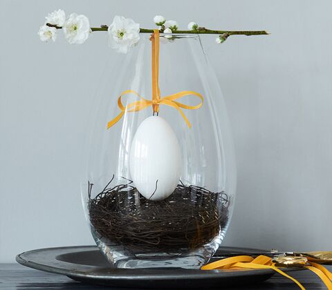 Holmegaard Cocoon vase klar 20,5 cm