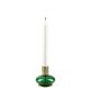 Holmegaard Bubble lysestage grøn H 8 cm 