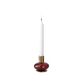 Holmegaard Bubble lysestage bordeaux H 8 cm