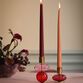 Holmegaard Bubble lysestage bordeaux H 8 cm