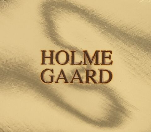 Holmegaard Bubble lysestage bordeaux H 8 cm