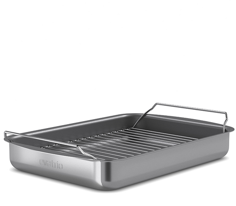 Eva Trio Professionel bradepande med keramisk belægning med rist 35x25 cm