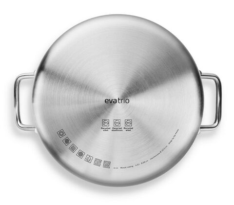 Eva Trio Multi Mosaic gryde stål 4,8 liter Ø 24 cm keramisk belægning