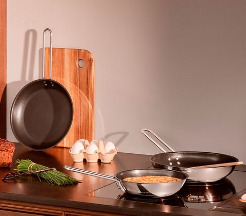 Eva Trio Stainless Steel Slip-let stegepande Ø28 cm