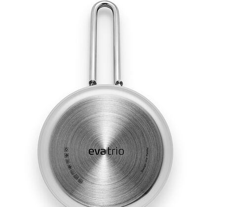 Eva Trio Recycled Stainless Steel kasserolle med keramisk Slip-Let® belægning 1,8 liter