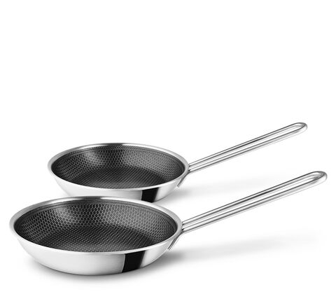 Eva Trio Multi Mosaic recycled pandesæt med keramisk Slip-Let® belægning Ø24+28 cm