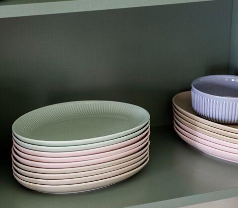 Eva Trio Legio Nova Palette oval tallerken lyserød Ø 24,5 cm