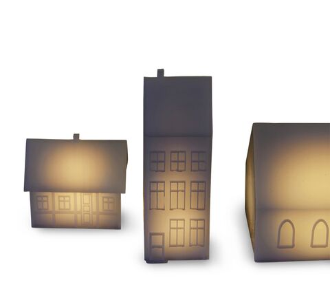 Sirius København bindingsværkshus hvid H8 cm