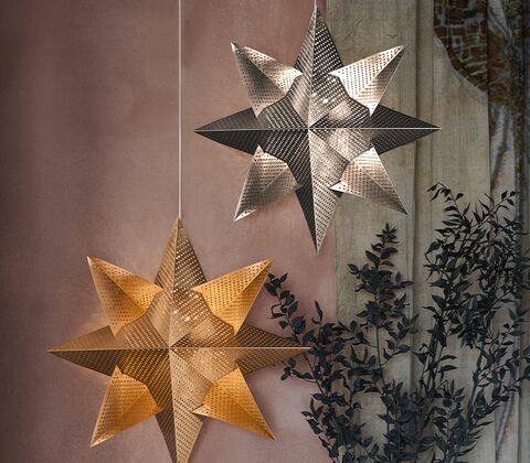 Sirius Lene stjerne guld Ø33 cm