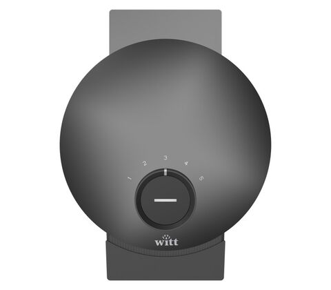 Witt Premium vaffeljern single sort 1000 watt