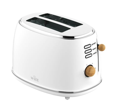 Witt Premium brødrister 2-slicer hvid 850 watt