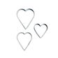 Udstiksforme hjerte 3 stk