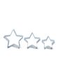 Stjerne udstiksforme 3 stk