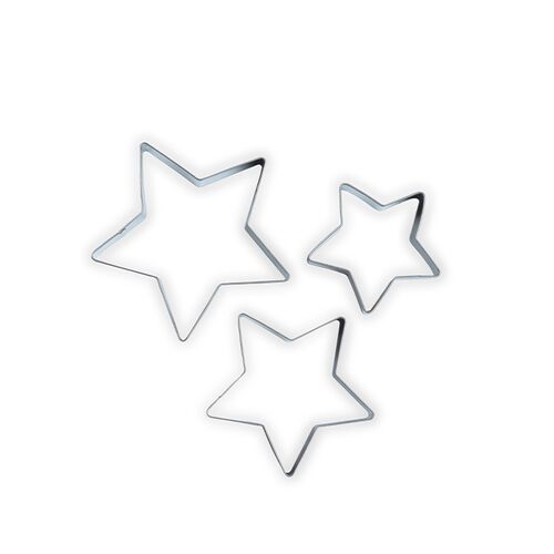 Stjerne udstiksforme 3 stk