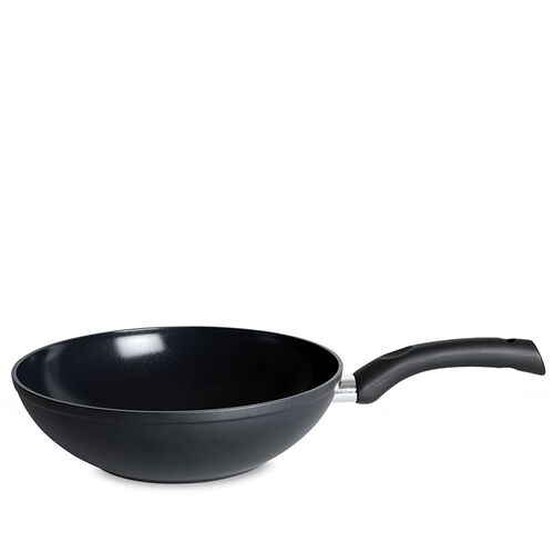 Wokpande keramisk belægning sort Ø 28 cm