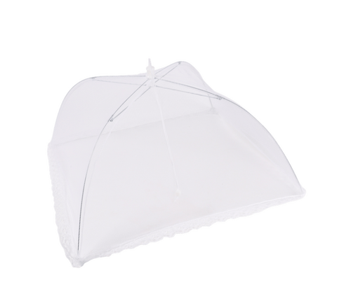 Fluenet til mad 40x40 cm hvid