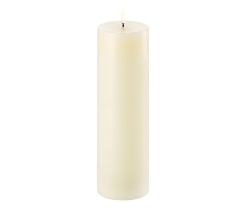 Uyuni Lighting LED bloklys ivory Ø 8 x H 25 cm