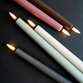 Uyuni Lighting LED stagelys 2 stk. dusty green H 25 cm