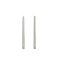 Uyuni Lighting LED stagelys 2 stk. dusty green H 25 cm