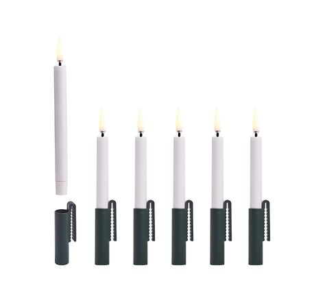Uyuni Lighting LED juletræslys grøn 6 stk. H 13,8 cm