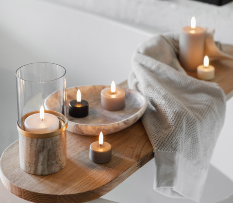 Uyuni Lighting LED fyrfadslys hvid H4 cm