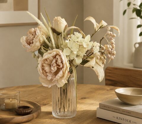 Enjoy evighedsbuket creme H 62 cm