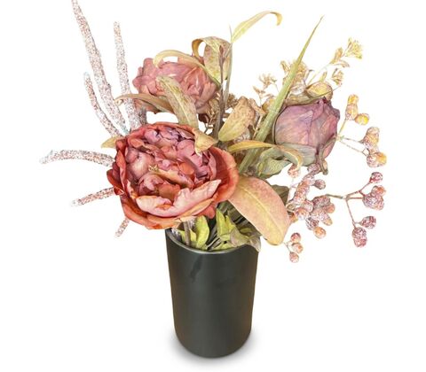 Enjoy evighedsbuket abrikos H 62 cm