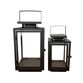 Enjoy lanterner 2 stk. firkantet sort metal