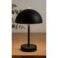 Bordlampe sort opladelig med touch H 25,5 cm