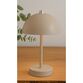 Bordlampe beige opladeligt med touch H 25,5 cm