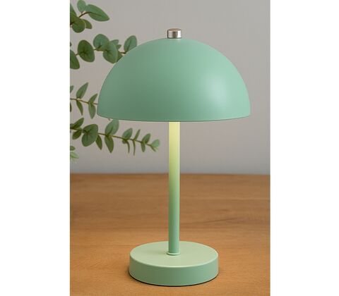 Bordlampe grøn opladelig med touch H 25,5 cm