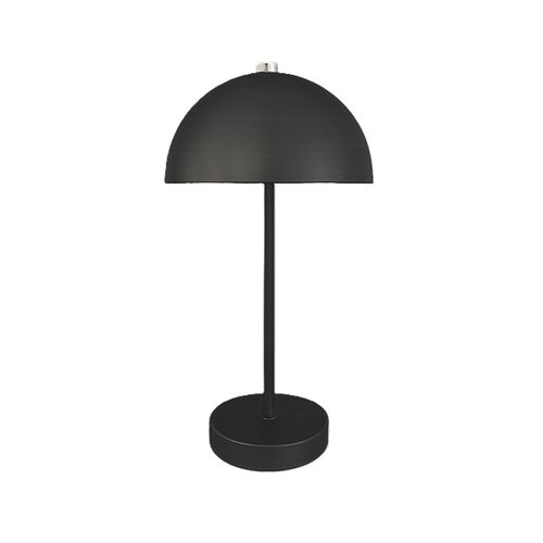 Bordlampe sort opladelig med touch H 35 cm