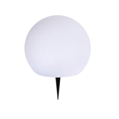 Enjoy solcelle kugle med spyd hvid Ø 15 cm