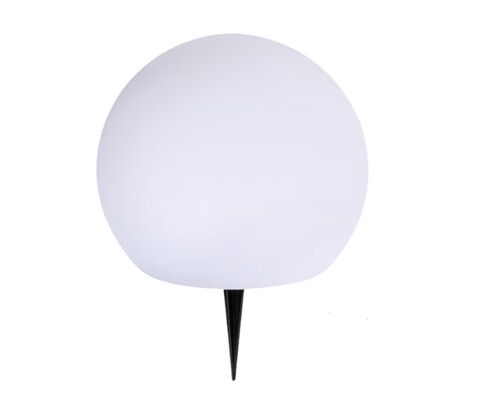 Enjoy solcelle kugle med spyd hvid Ø 20 cm