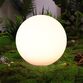 Enjoy solcelle kugle med spyd hvid Ø 25 cm