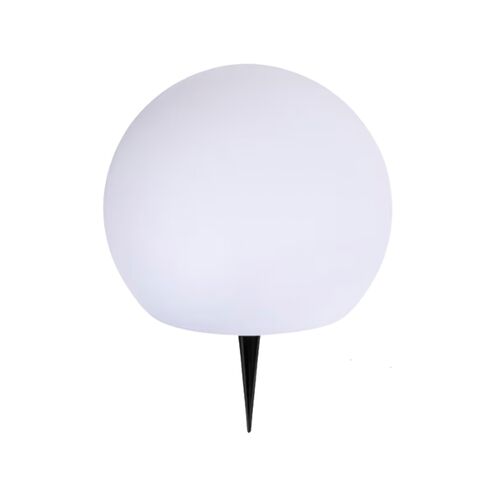 Enjoy solcelle kugle med spyd hvid Ø 25 cm