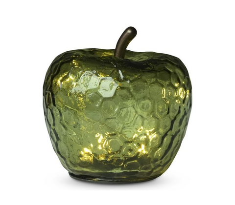 Enjoy solcelle glas æble grøn Ø 15 cm
