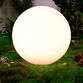 Enjoy solcelle kugle med spyd hvid Ø 30 cm