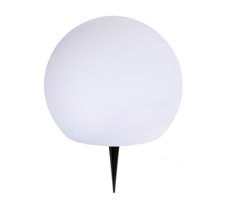 Enjoy solcelle kugle med spyd hvid Ø 30 cm