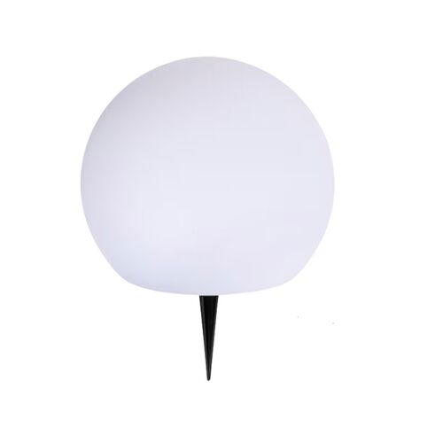Enjoy solcelle kugle med spyd hvid Ø 30 cm