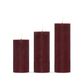 ENJOY LED bloklys 3-pak bordeaux Ø 4,8 cm