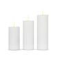 ENJOY LED bloklys 3-pak Ø4,8 cm hvid