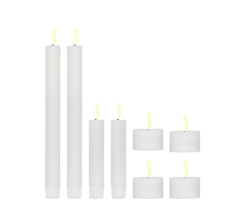 Enjoy LED lyssæt hvid 9 dele inkl. fjernbetjening