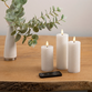 Enjoy Harlekin LED bloklys hvid Ø 5,8 cm 3 stk.