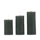 Enjoy Harlekin LED bloklys grøn Ø 5,8 cm 3 stk.