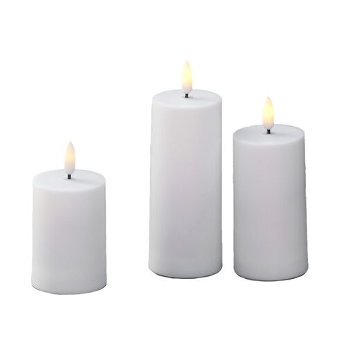 ENJOY LED bloklys sæt udendørs Ø5,2 cm hvid