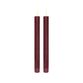 Enjoy LED stagelys bordeaux H 22,5 cm 2 stk.